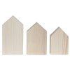 Dřevěný domeček sada 3 ks, smrk