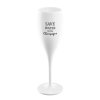 Sklenička CHEERS bílá s potiskem Save Water Drink Champagne, 100 ml