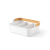 Organizér BELLWOOD BIN 35,5 x 25,4 cm, stohovatelný, bílý přírodní 2