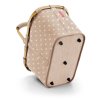 Nákupní košík CARRYBAG frame metallic dots coffee 3