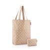 Taška přes rameno CITYSHOPPER set 2 ks, metallic dots coffee 2
