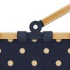 Nákupní košík CARRYBAG XS frame metallic dots blue 2