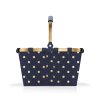 Nákupní košík CARRYBAG XS frame metallic dots blue 3