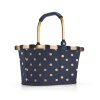 Nákupní košík CARRYBAG XS frame metallic dots blue