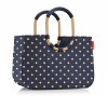 Taška LOOPSHOPPER L frame metallic dots blue 3