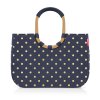 Taška LOOPSHOPPER L frame metallic dots blue