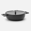 Litinová pánev TEGAME s poklicí Mattia 3.0 p. 26 cm černá