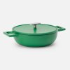 Litinová pánev TEGAME s poklicí Mattia 3.0 p. 26 cm zelená