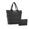 Chytrá taška přes rameno Reisenthel Shopper e1 set glossy dots black