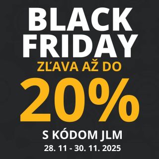 ⚡BLACK FRIDAY je tu!🛒 📅Od 28. 11. do 30. 11. (piatok – nedeľa) nakúpiš na našom e-shope so zľavou až 20 % na všetky...