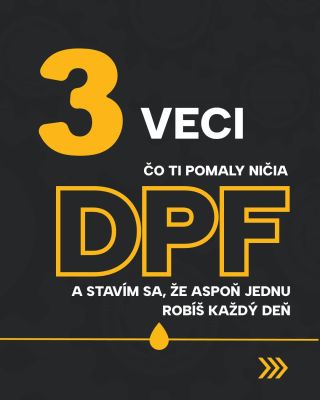 🚨 DPF si ničíš možno každý deň… ✔️ zlý olej ✔️ krátke jazdy ✔️ nízke otáčky 👉 Výsledok? Upchatý filter a drahé opravy 💸 Dá...