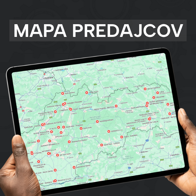 Mapa predajcov