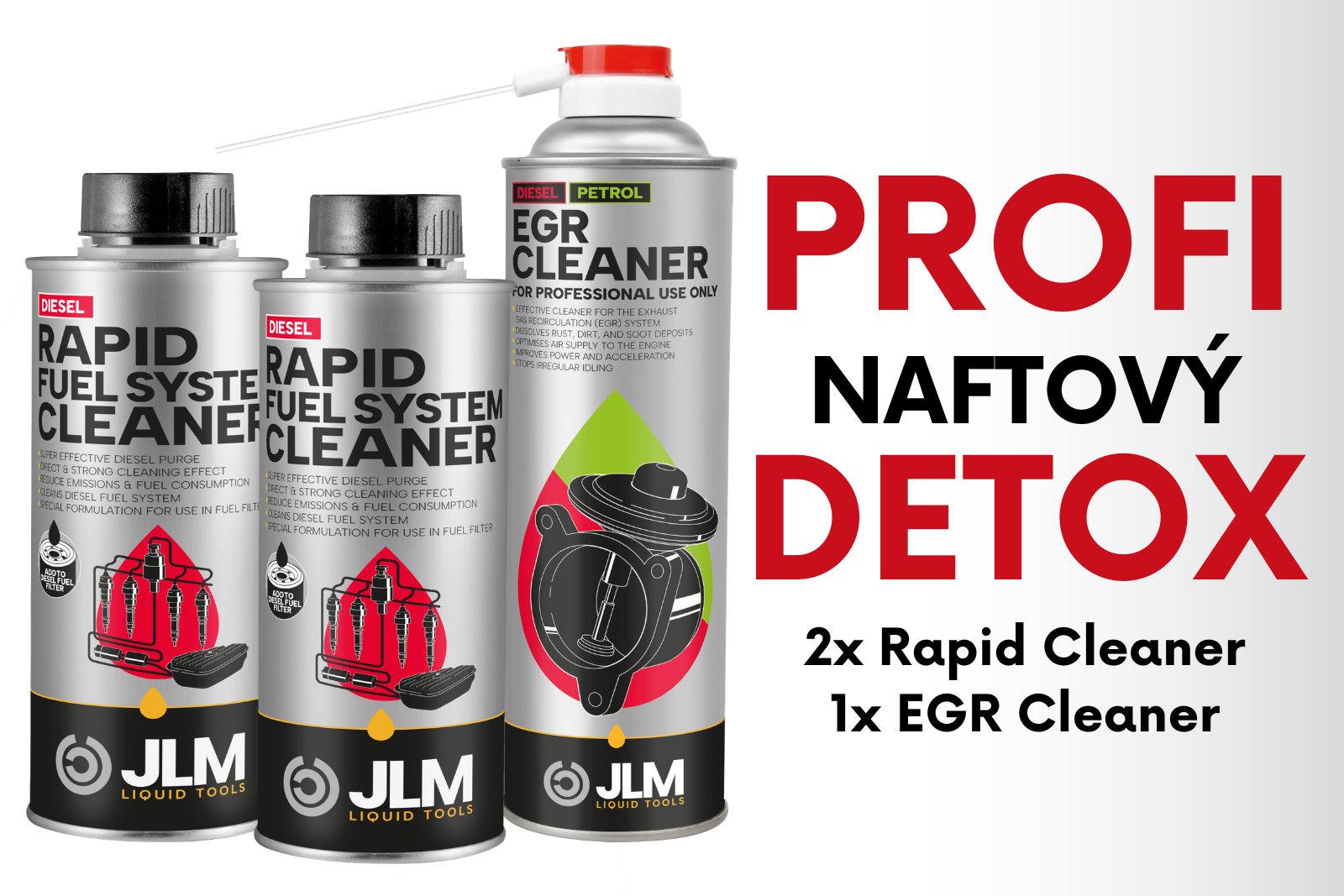 JLM Profi naftový DETOX sada