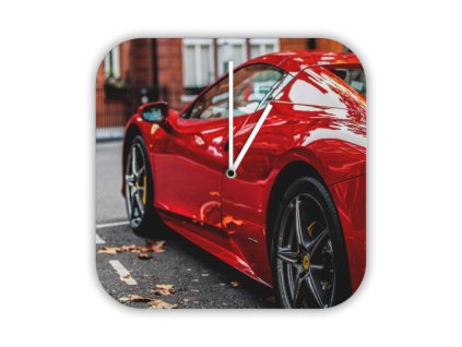 Hodiny s motivem Ferrari