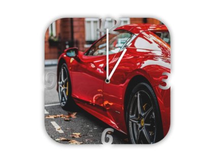 Hodiny s motivem Ferrari