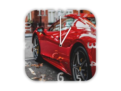 Hodiny s motivem Ferrari
