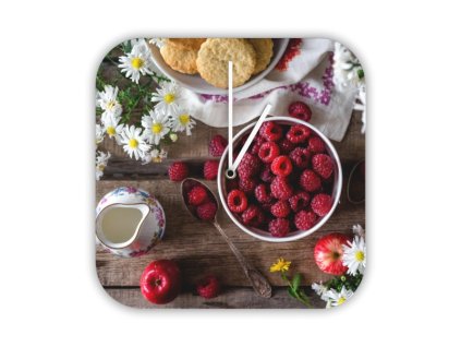 Hodiny s motivem maliny