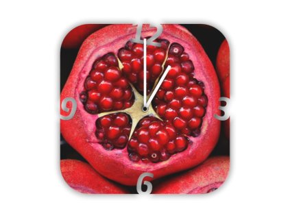 Hodiny s motivem granátové jablko