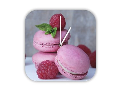 Hodiny s motivem makronky