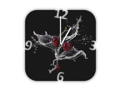 Hodiny s motivem třešně