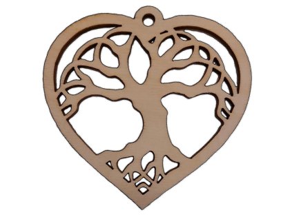 Srdce Strom X 9cm 11cm