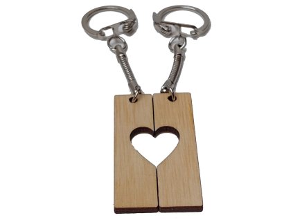 Privesek Dve srdce II 4,5x3,0cm