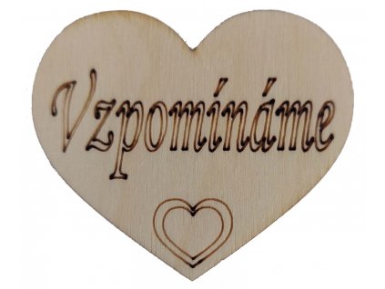 Srce Vzpominame 6,0cm
