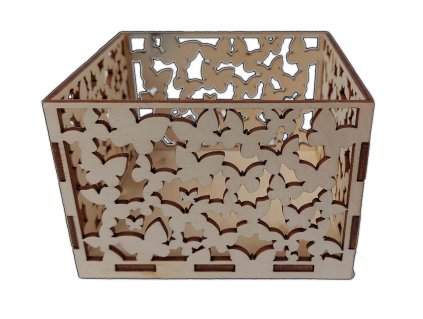 Krabicka na svicku motyl I 10x10x7cm