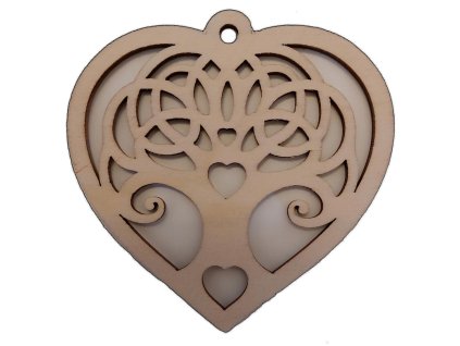 Srdce Strom IV 9cm 11cm