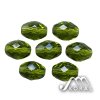 Skleněné broušené korálky olivy 13x10mm