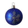 Modrá vločka koule 6cm