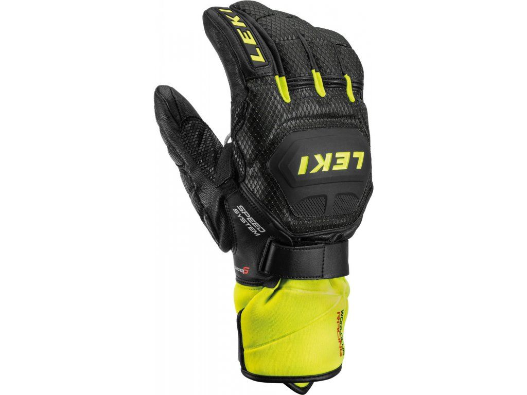 LEKI World Cup Race Flex S Jr Ski Racing Glove | Leather, Waterproof, With Knuckle Protection For Young Skiers & Snowboarders