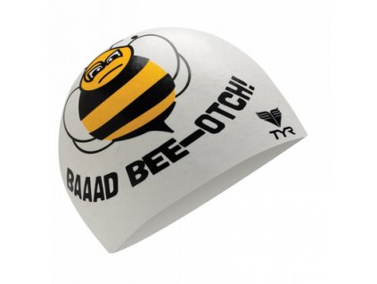 Tyr GOOD/BAD BEE-OTCH SILICONE CAP - biela