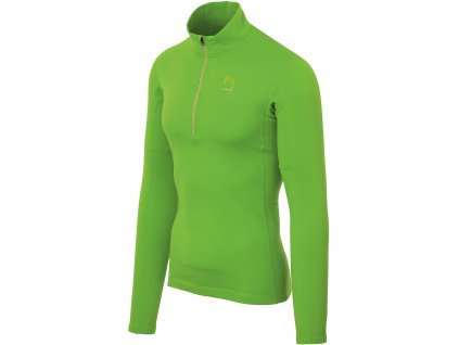 Karpos CRODA LIGHT Half Zip flísový rolák zelený