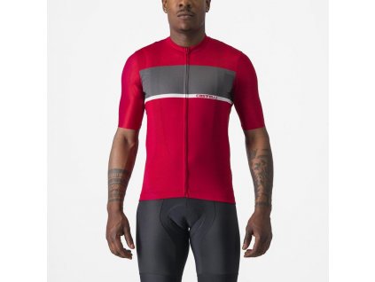 cerveny pansky cyklisticky dres Castelli Tradizione 24012645