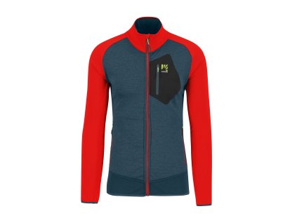 panska outdoorova flisova mikina Karpos Odle stargazer fiery red 2500491.145
