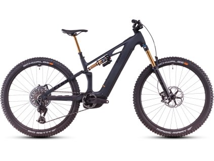 celoodpruzeny fullsuspension elektrobicykel Cube Stereo Hybrid ONE 44 HPC AT 800 carbon n gold 802800