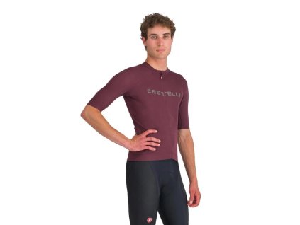 pansky cyklisticky dres Castelli Prologo Lite bordovy 24009625