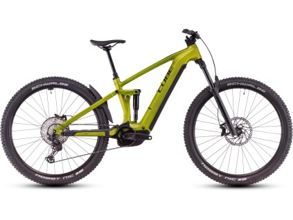horsky celoodpruzeny fullsuspension elektrobicykel Cube Stereo Hybrid One44 EX 800 lizard n black 802210