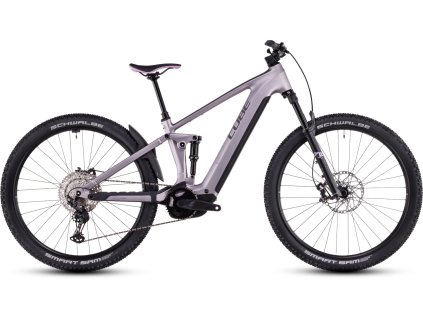 celoodpruzeny full suspension elektrobicykel Cube Stereo Hybrid One22 SLX 800 lilacbreeze n reflect 801320