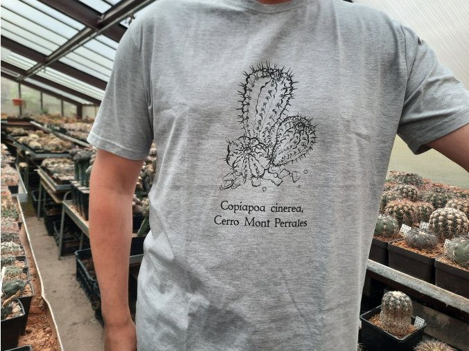Tričko s motivem kaktusu Copiapoa cinerea