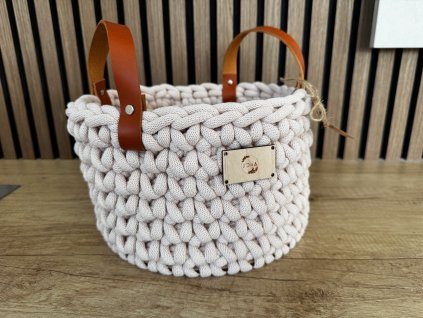 Háčkovaný koš CHUNKY