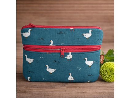 dvokapsovka, tasticka se dvema zipy na predni strane