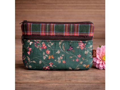 dvoukapsovka, anglicka zahrada, dva zipy na predni strane, tasticka