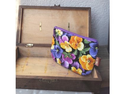 Taštička mini Mína - Macešky