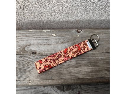 Klíčenka Tina - mandaly do červena