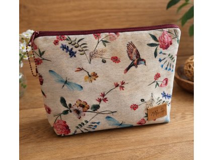 nepromokava tasticka XL mina,kvitky,kolibrik