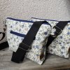 Týna - květinová crossbody taštička s přední kapsou