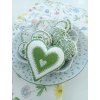 Zelené srdíčko - závěsná dekorace