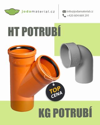 KG a HT potrubí za 🔝 CENY! ✨🤩 . . #jodamaterial #kgpotrubi #htpotrubi #kanalizace #vodovod